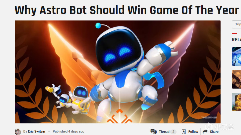 【球盟会】外媒发文，所有提名游戏都值得TGA年度最佳