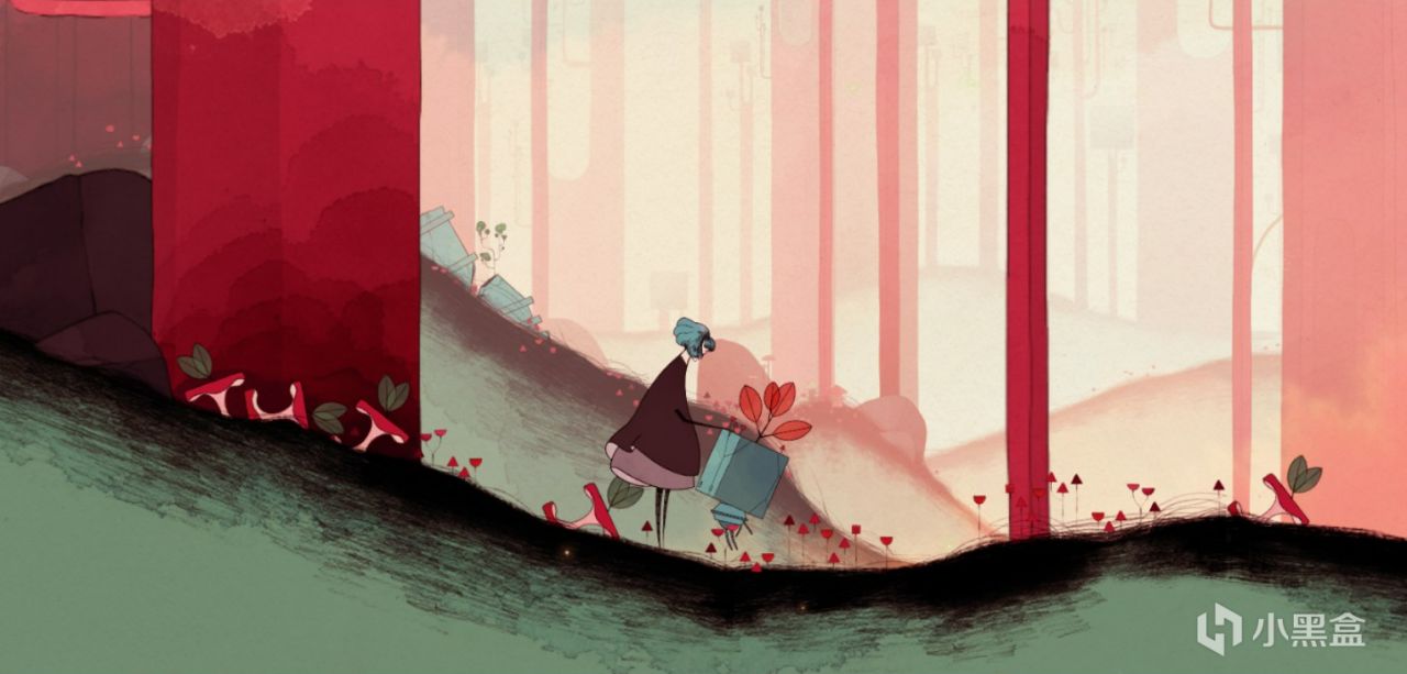 《GRIS》游鱼变成飞鸟，自海底坠入星空。