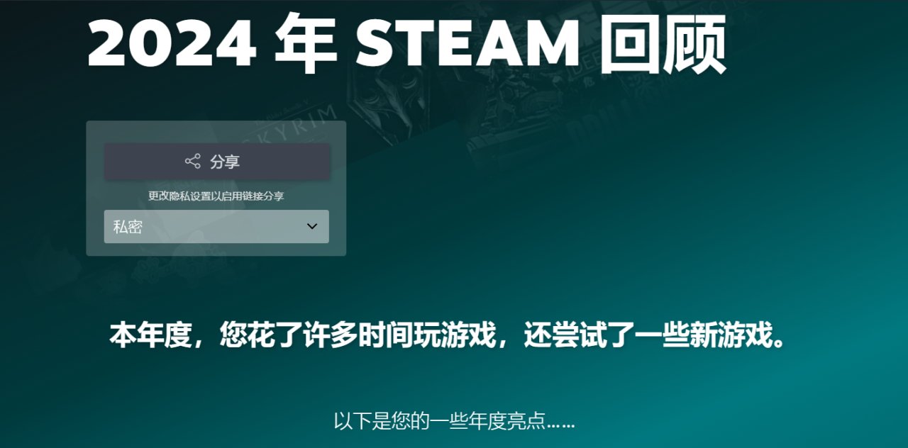 [2024年Steam回顾] 解锁！快来康康独属于你的2024六边形Play数据-第1张