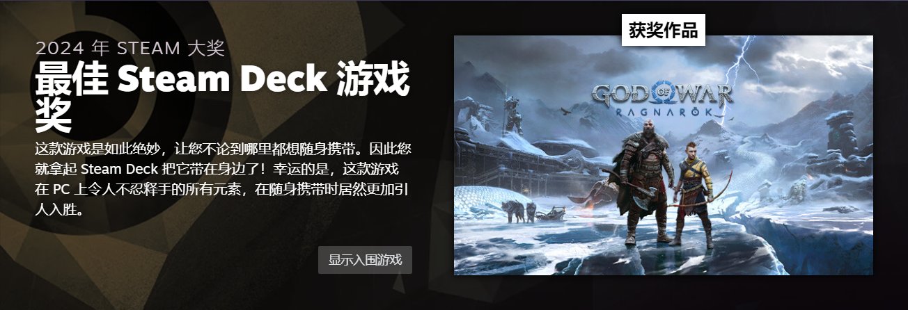 Steam大奖投票结果公布：《黑神话悟空》斩获年度最佳