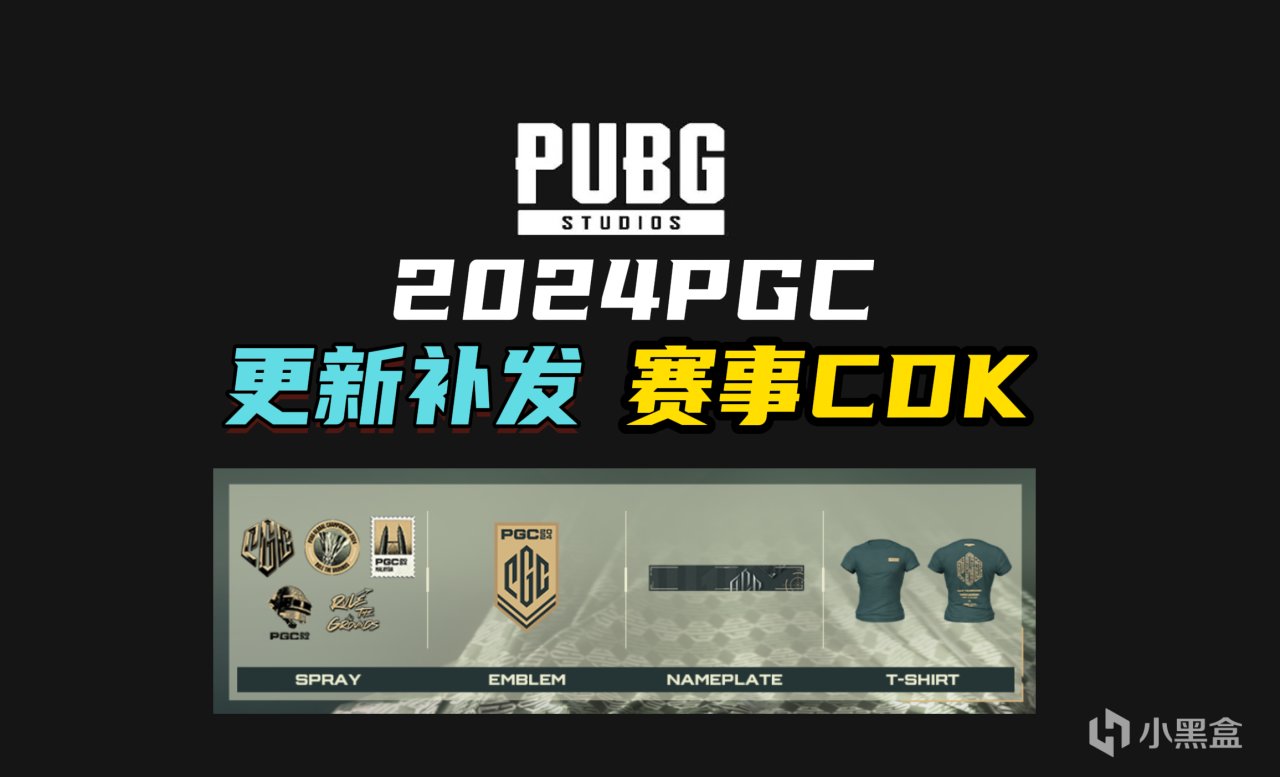 【2024PGC】赛事期间全部CDK兑换码！名牌/徽章/T恤（更新补发）-第0张