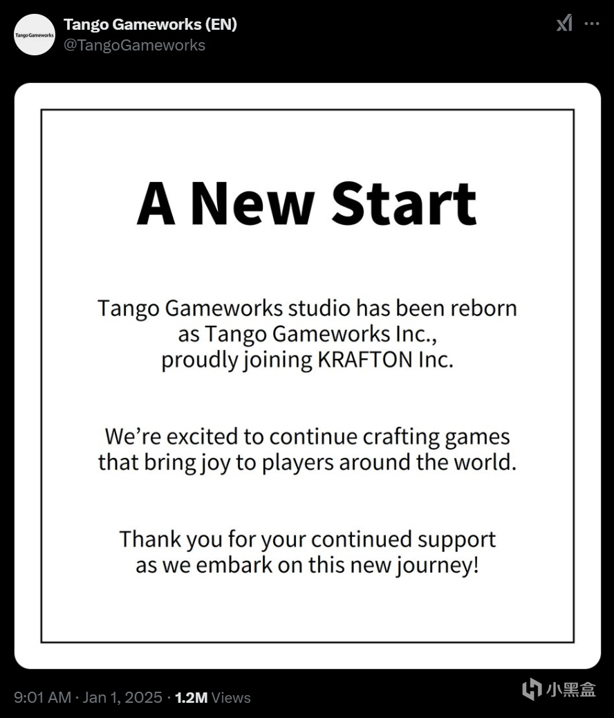 KRAFTON又雙叕收購新公司了，Tango Gameworks 宣佈正式加入