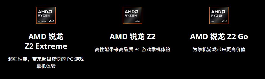 AMD Z2 系列掌机处理器发布：三款型号，三代同堂-第3张