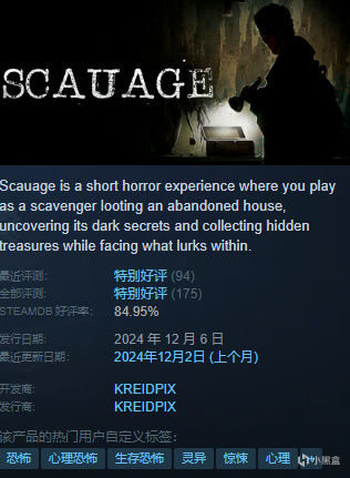 12月新出的10款免费游戏：特别好评/支持中文，你入不入库？