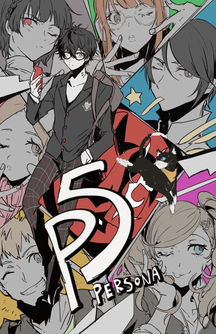 【P5R】p站全家福壁纸推荐！有这样的朋友太幸福了www-第6张