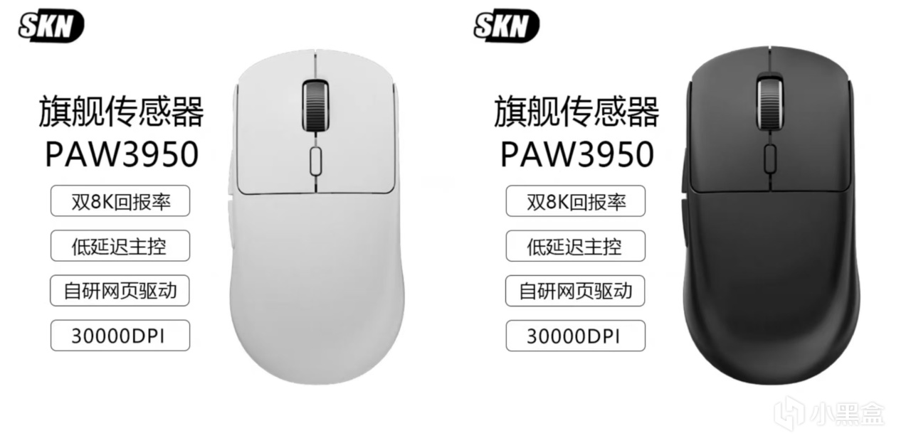不到三百的3950游戏鼠标，常见也不常见，SKN应龙开箱