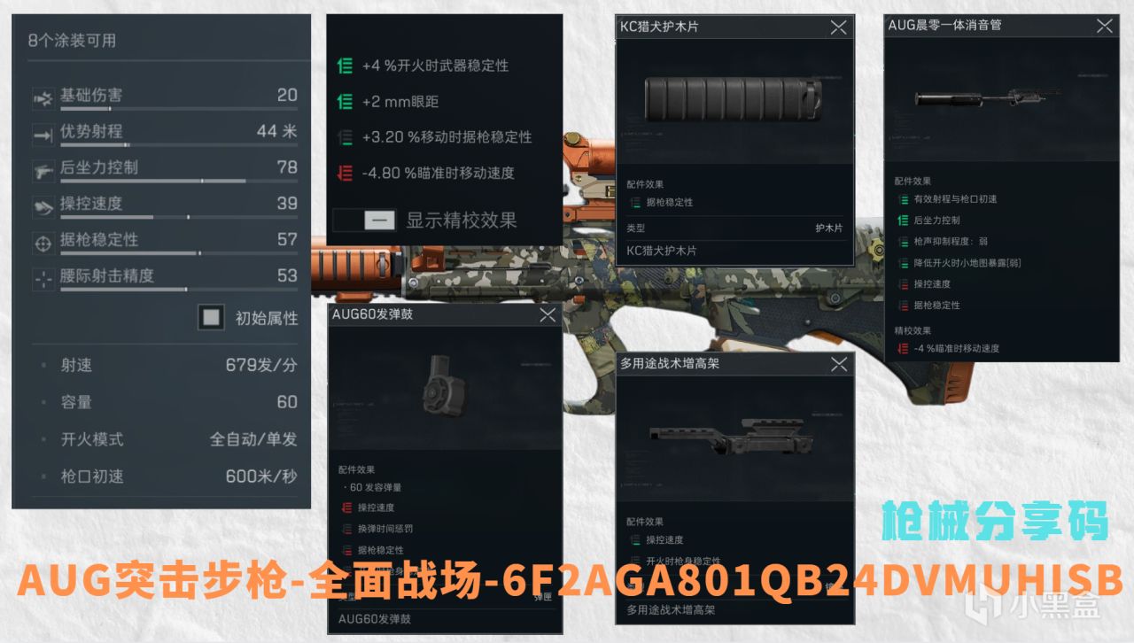 【三角洲行动】 SCAR-H AUG简单介绍及改装方案分享-第13张