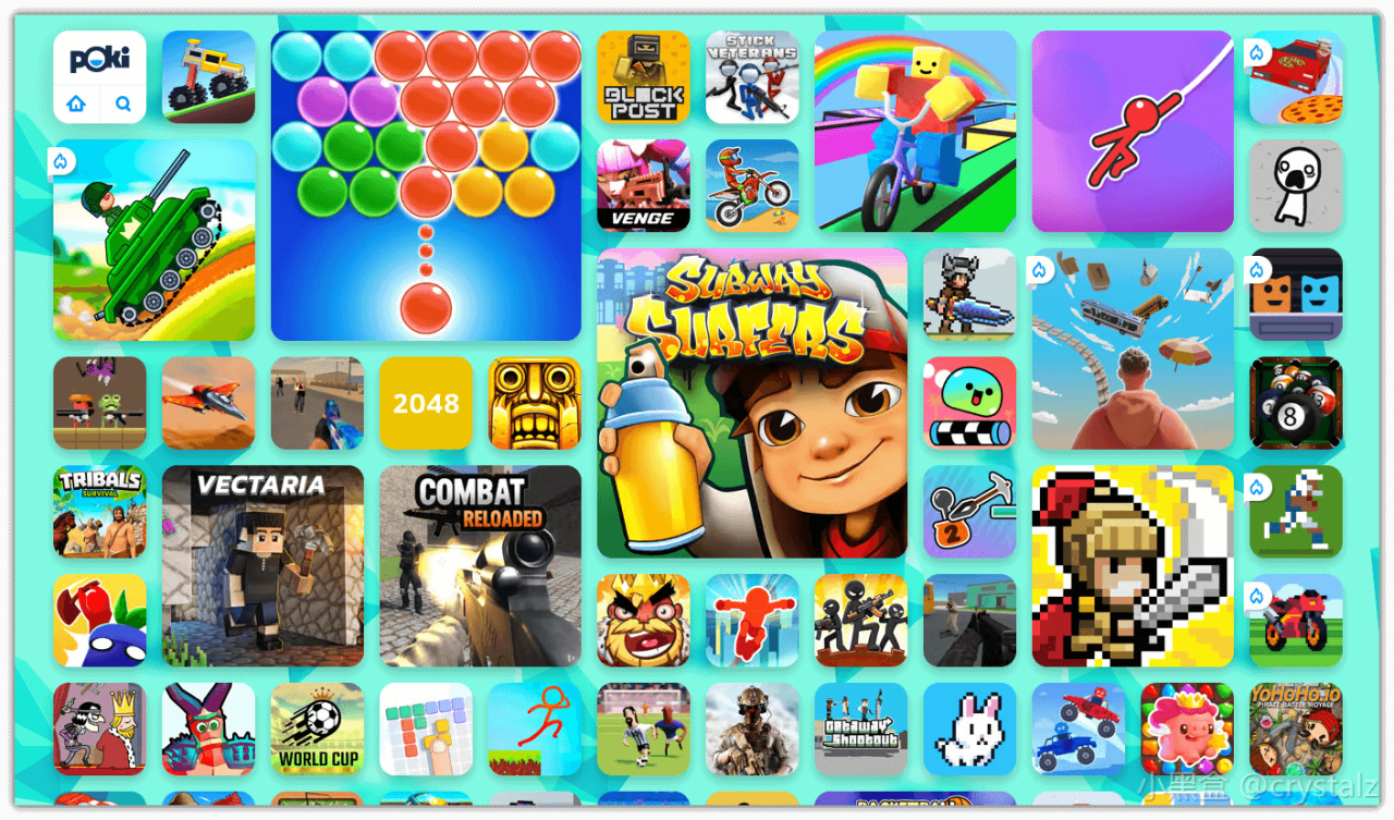 39个免费游戏网站大全，假期宅家必备！