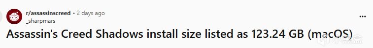 《刺客信条：影》成系列最大游戏：123GB文件大小震撼来袭-第0张