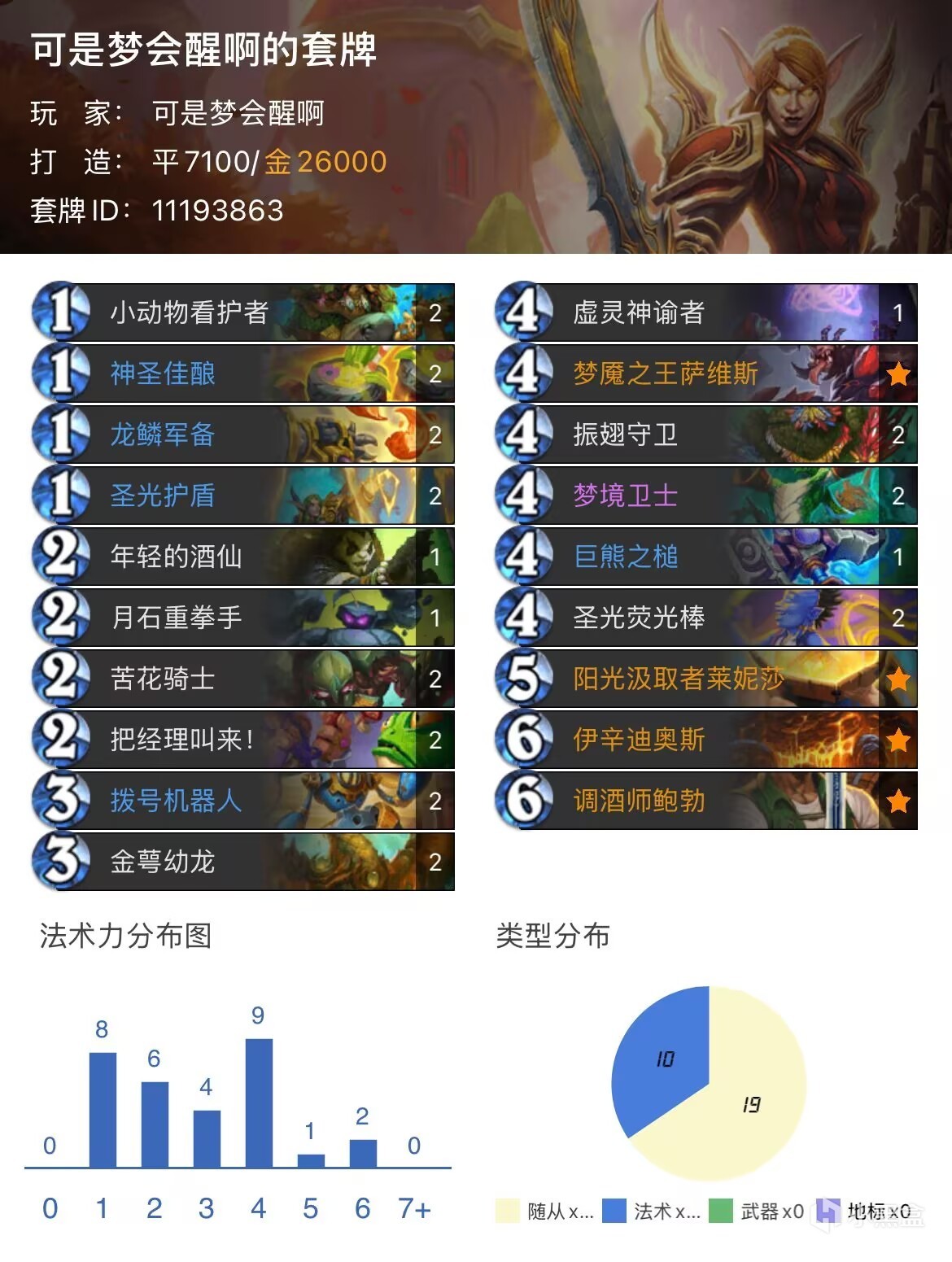 炉石翡翠梦境卡组预构筑——灌注版