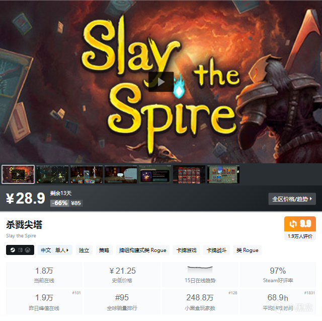 4月14日50款卡牌构筑游戏盘点，没基友就自己狂欢~