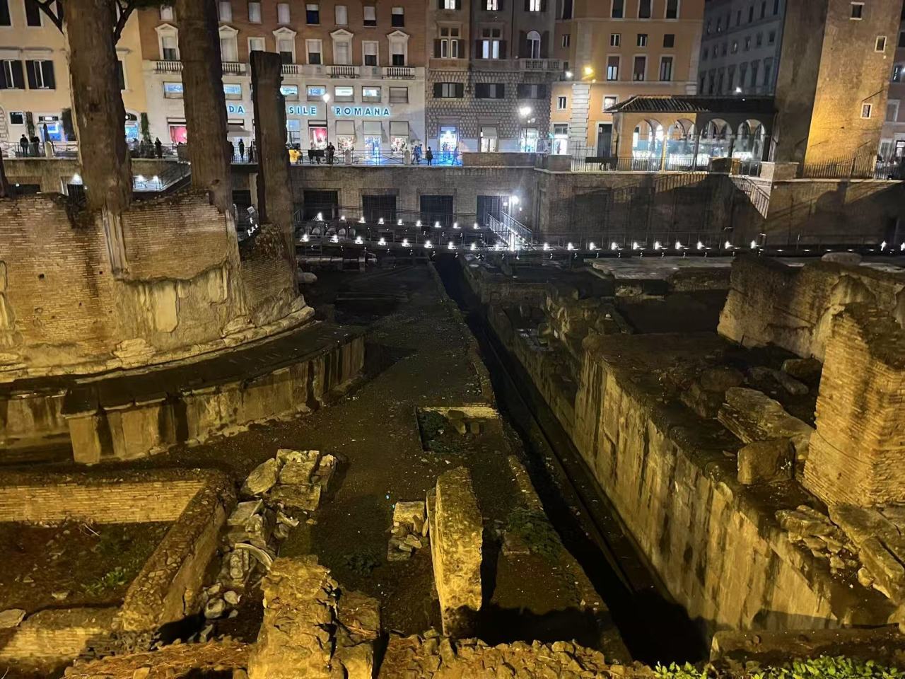 罗马旅游的最后一站，我造访了当年凯撒遇刺的银塔广场