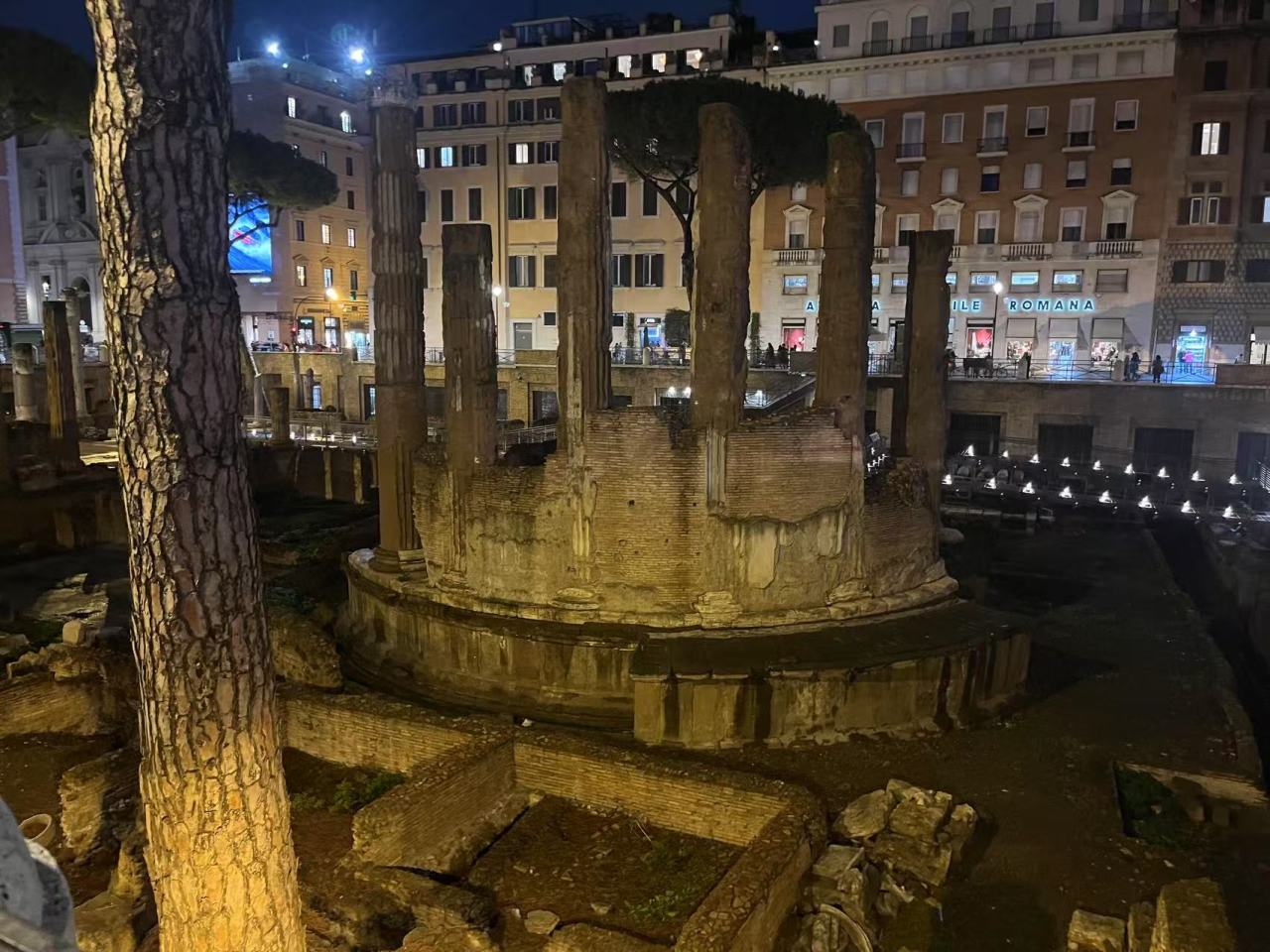 罗马旅游的最后一站，我造访了当年凯撒遇刺的银塔广场