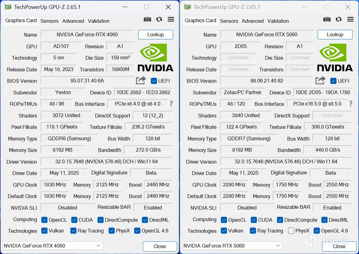 索泰RTX 5060 8GB XGAMING OC首发评测：新甜点平均领先4060达28%