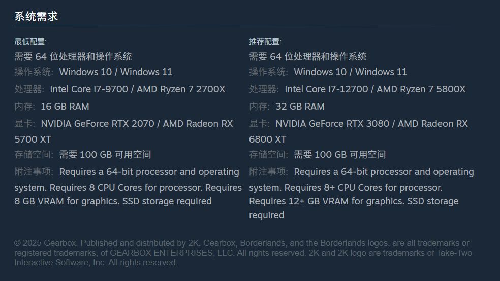 《无主之地4》开启预购：售价¥298/¥428/¥558，预计9月12日推出