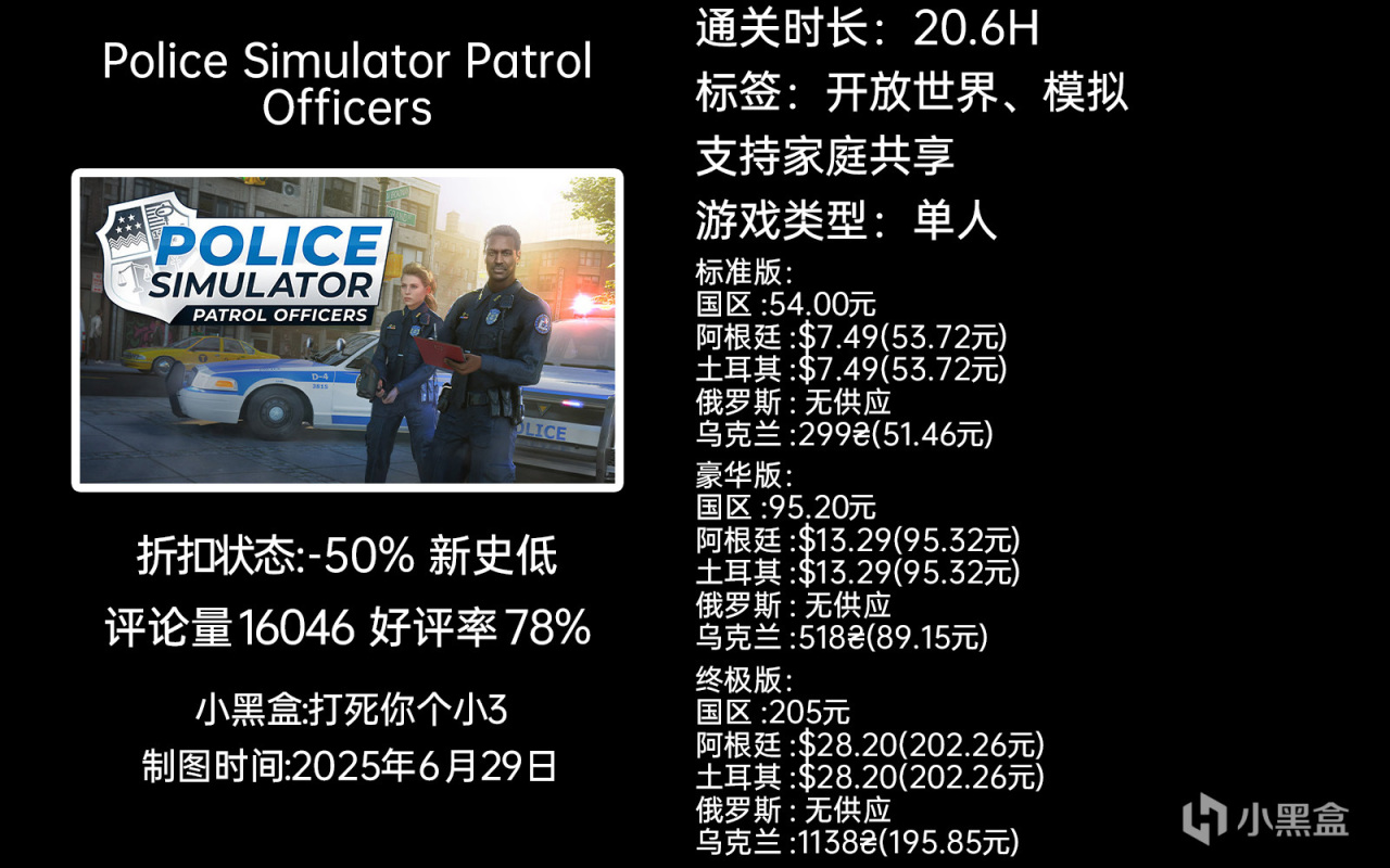 夏促新史低第二弹：原子之心/GTFO/死亡空间等55款30-99元游戏