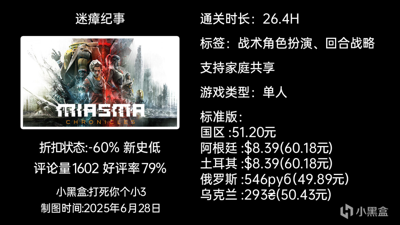 夏促新史低第二弹：原子之心/GTFO/死亡空间等55款30-99元游戏