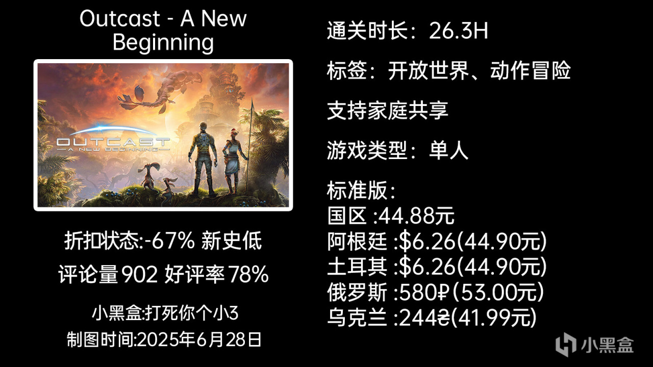 夏促新史低第二弹：原子之心/GTFO/死亡空间等55款30-99元游戏