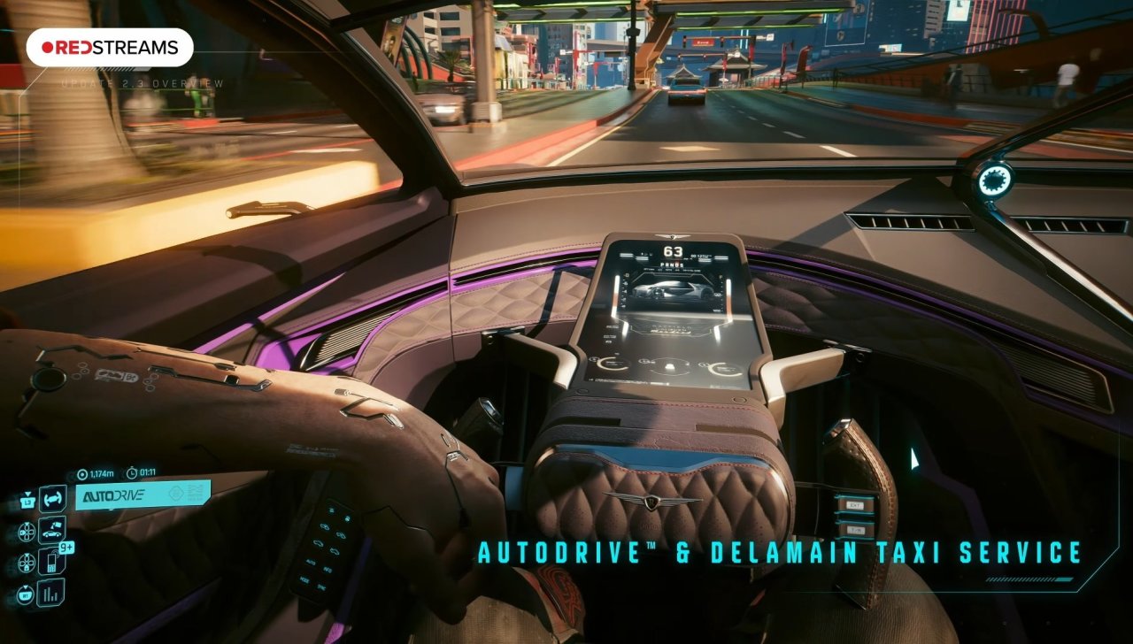 《赛博朋克2077》2.3版本更新内容：新载具、智动驾驶、出租车