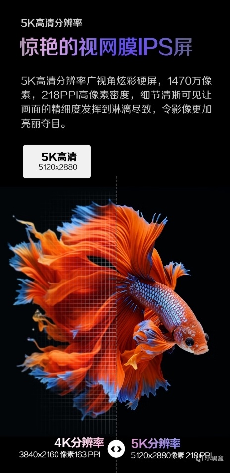AOC 27英寸5K显示器：70Hz高刷+双色域99%覆盖，国补后5919元起