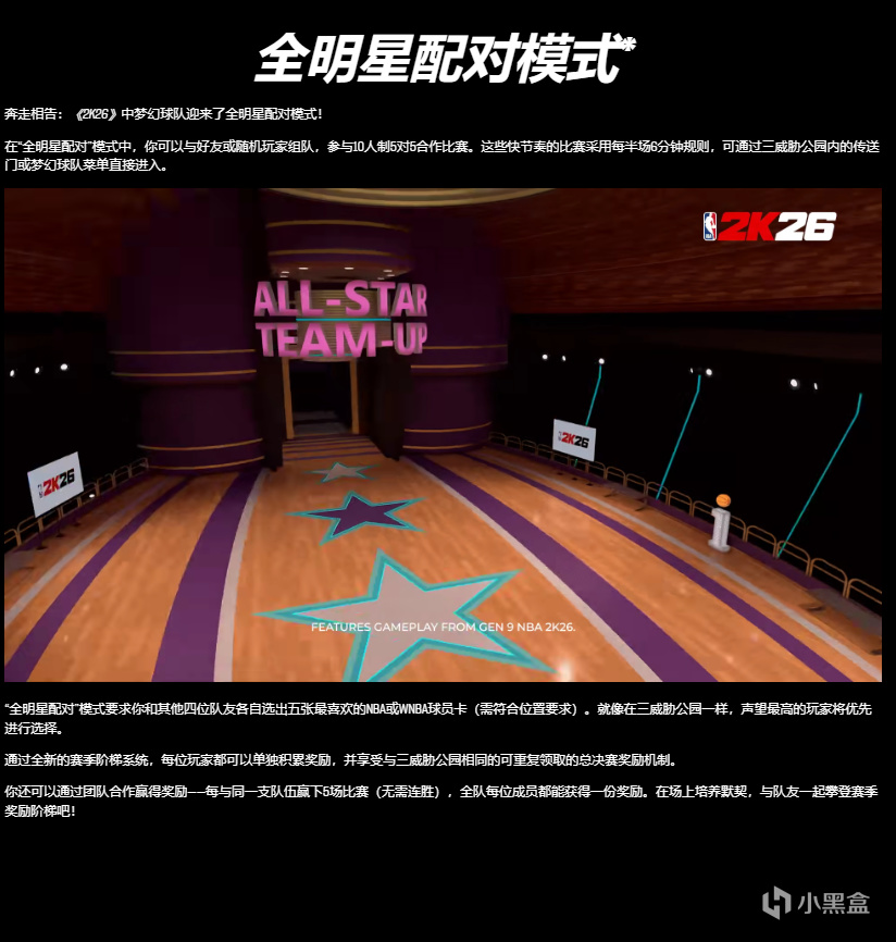 【球盟会】NBA2K26梦幻球队场边报告