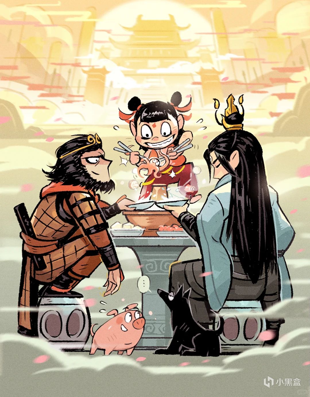 天庭三大反骨仔----一块石头，二斤藕，三只眼睛带条狗