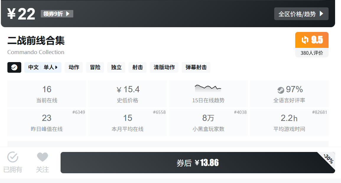 仅剩一天！多款神作/佳作游戏即将结束折扣！最低仅需3元！
