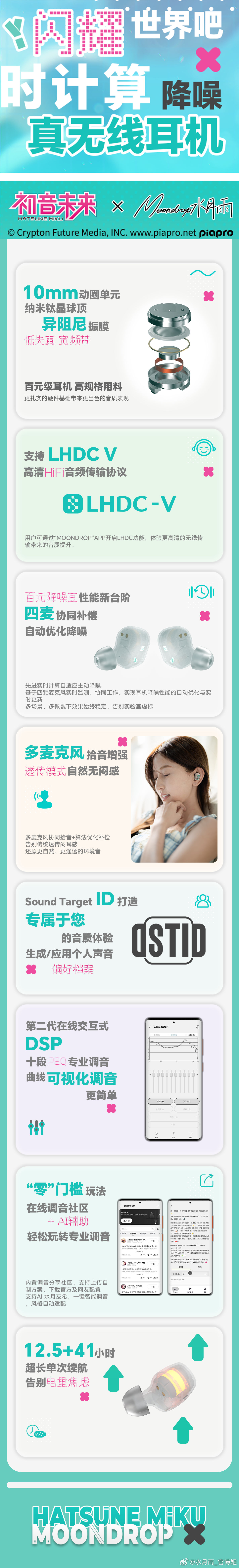 239元|水月雨 ✖ 初音未来 定制耳机礼盒公布（带葱段保护套）