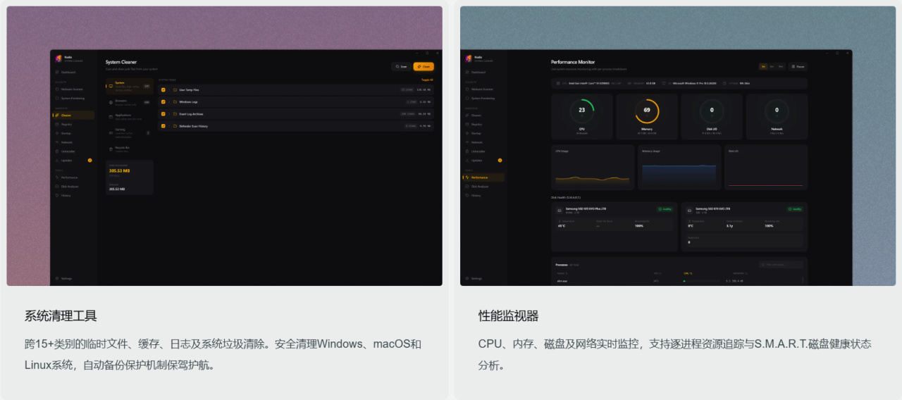 系统清理+性能监视