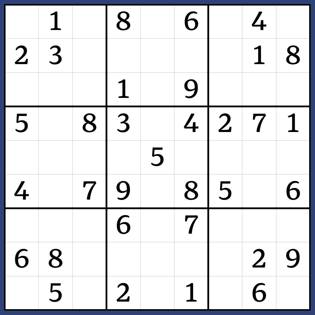 经典数独；图片来源：sudoku.coach