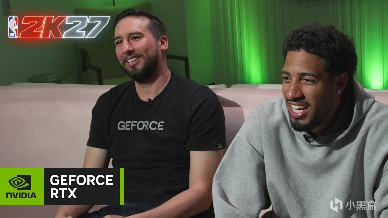 《NBA 2K27》的DLSS 5开发访谈画面。这款游戏也是当前神经渲染运行文件的正版来源。