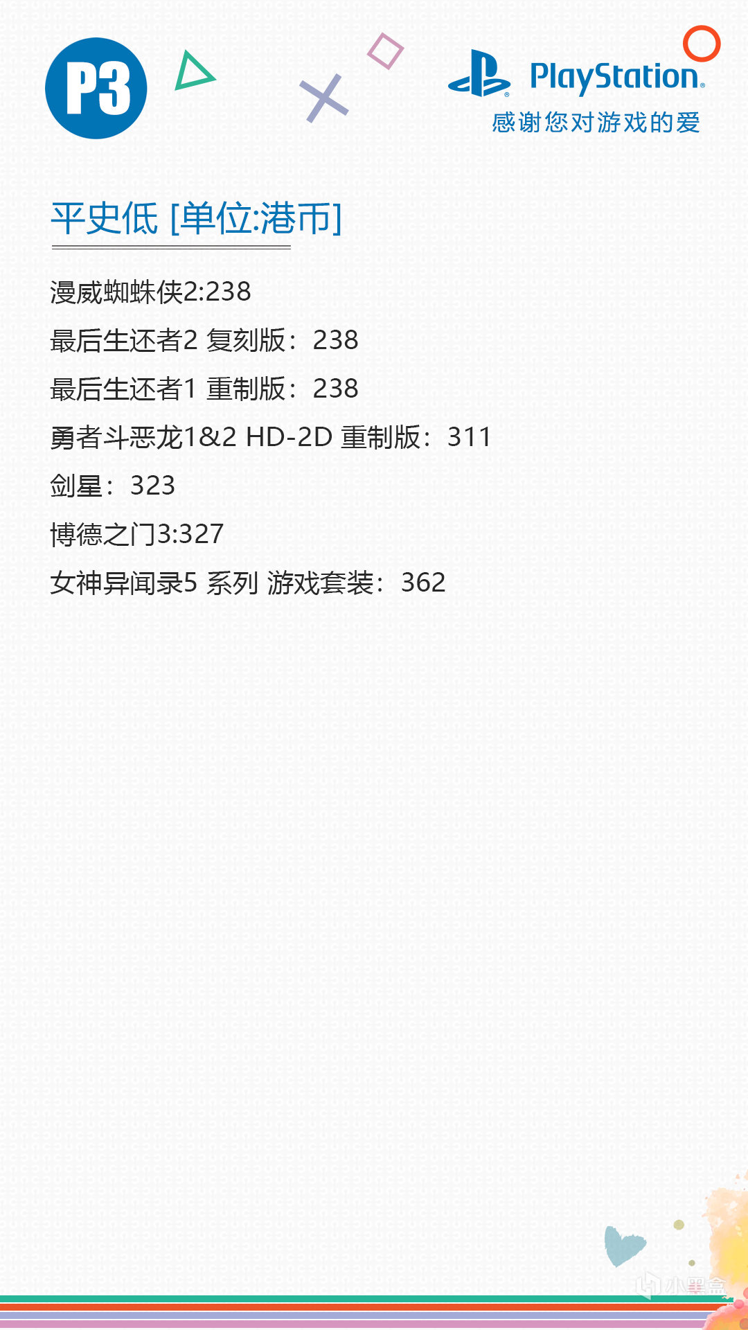 秋季冒险优惠大促！PS史低游戏推荐【9.23-10.7】