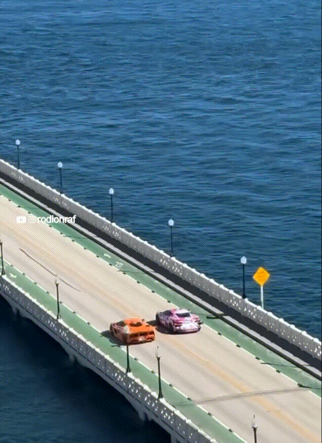 【球盟会】R星或在拍摄《GTA6》真人预告,多辆超帅改装车在迈阿密炸街🏎